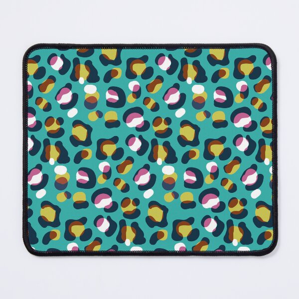 Item preview, Teal Jaguar Seamless Pattern Acid Art designed and sold by ericcasar.