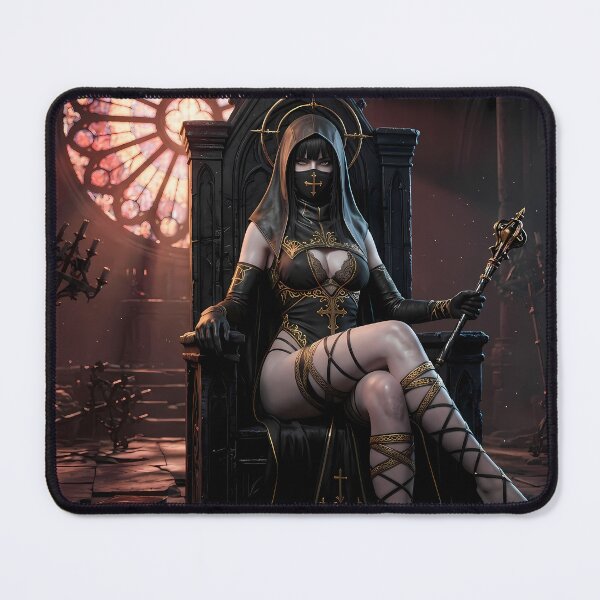 Item preview, Dark Nun Blindfolded Artistic Gothic Portrait designed and sold by GalleryBrisArt.