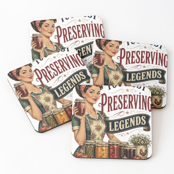 Item preview, Too Busy Preserving Legends Vintage Canning Woman Retro Homesteading Gift designed and sold by redblink store.