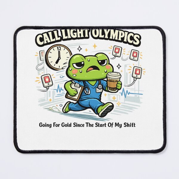 Item preview, Call Light Olympics Funny Nurse Frog Shirt | RN Hospital Humor Classic T-Shirt  designed and sold by podlook.