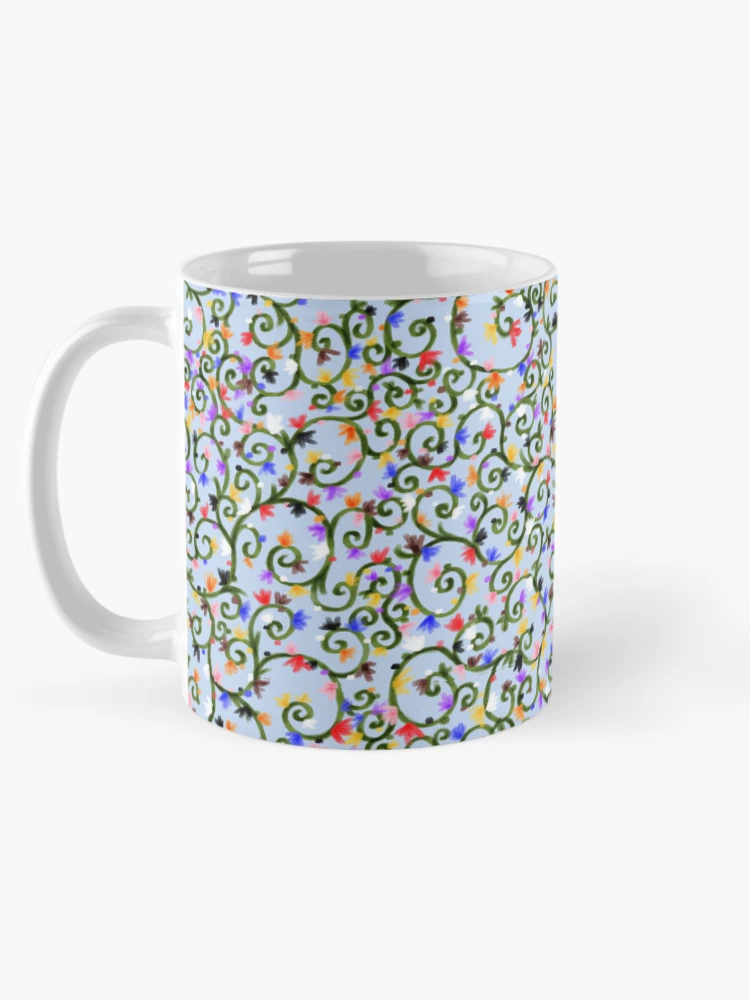 Thumbnail 5 of 6, Coffee Mug, Subtle Progress Pride Vine Pattern designed and sold by RoeExists.
