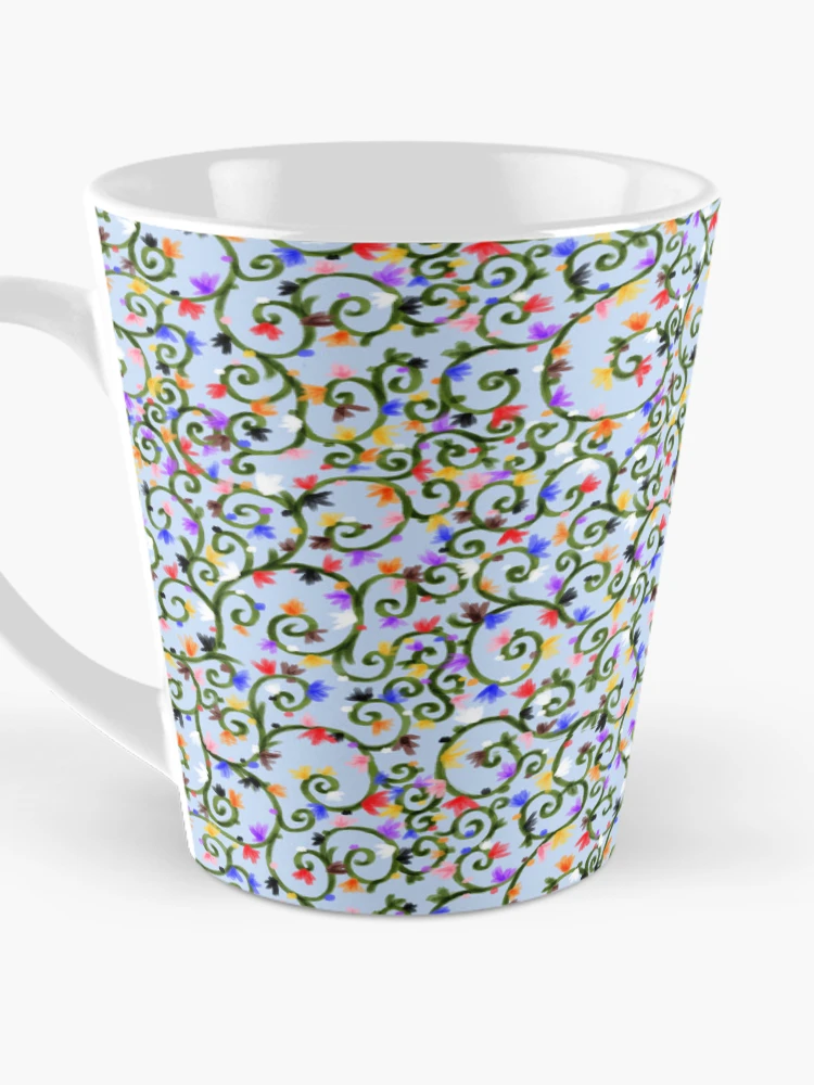 Thumbnail 3 of 4, Coffee Mug, Subtle Progress Pride Vine Pattern designed and sold by RoeExists.
