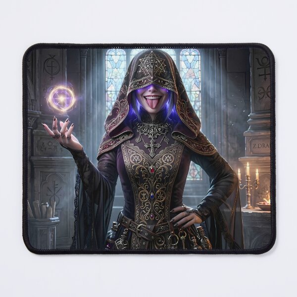 Item preview, Dark Nun Blindfolded Artistic Gothic Portrait designed and sold by GalleryBrisArt.