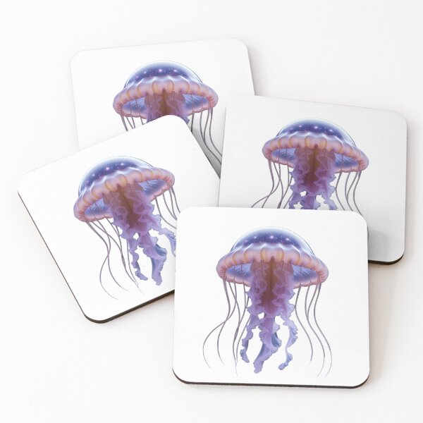 Item preview, Cosmic jellyfish floating in space designed and sold by kidoramagic.