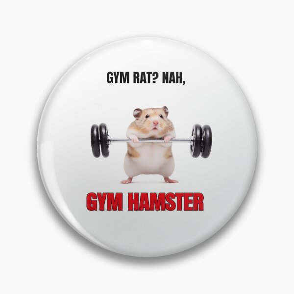 Item preview, Gym Hamster – Funny Fitness Meme designed and sold by adamlemon12.