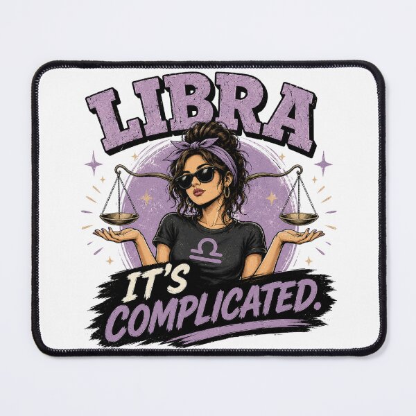 Item preview, Libra It’s Complicated Shirt – Funny Libra Zodiac Astrology Gift designed and sold by Thehatinthecat.
