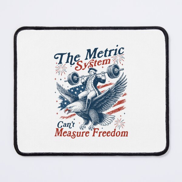 Item preview, The Metric System Can’t Measure Freedom Patriotic Eagle Weightlifting designed and sold by ZaraKerry.