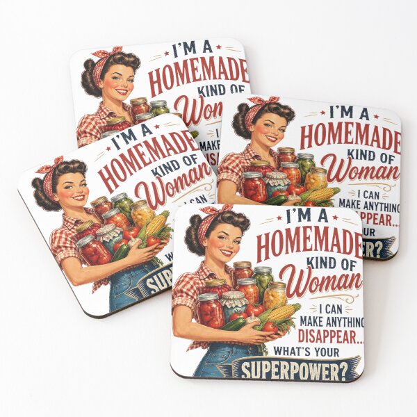Item preview, I'm A Homemade Kind Of Woman Superpower Vintage Canning Retro Homesteading Humor designed and sold by redblink store.