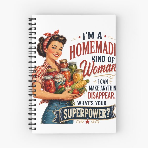 Item preview, I'm A Homemade Kind Of Woman Superpower Vintage Canning Retro Homesteading Humor designed and sold by redblink store.