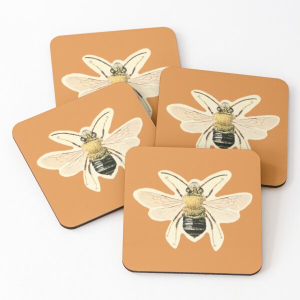 Item preview, Vintage Botanical Bee Illustration - Antique Natural History Print designed and sold by footnotes-club.