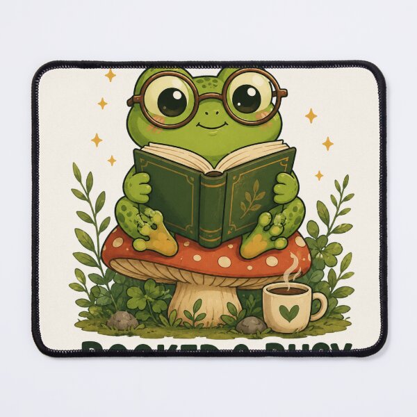 Item preview, Booked & Busy Reading Frog designed and sold by S06PMarketing.