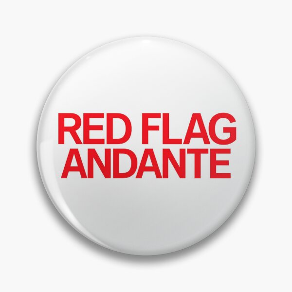 Item preview, Rosalia LUX Red Flag Andante Sticker <3 designed and sold by lolalacavaaa.