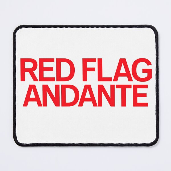 Item preview, Pegatina Rosalia LUX Red Flag Andante <3 designed and sold by lolalacavaaa.