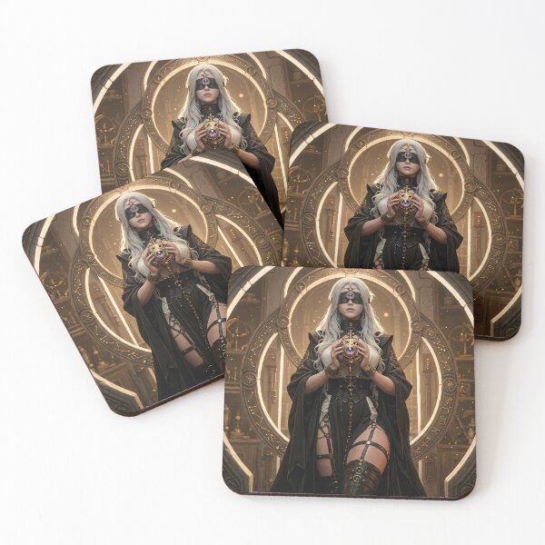 Item preview, Dark Nun Blindfolded Artistic Gothic Portrait designed and sold by GalleryBrisArt.