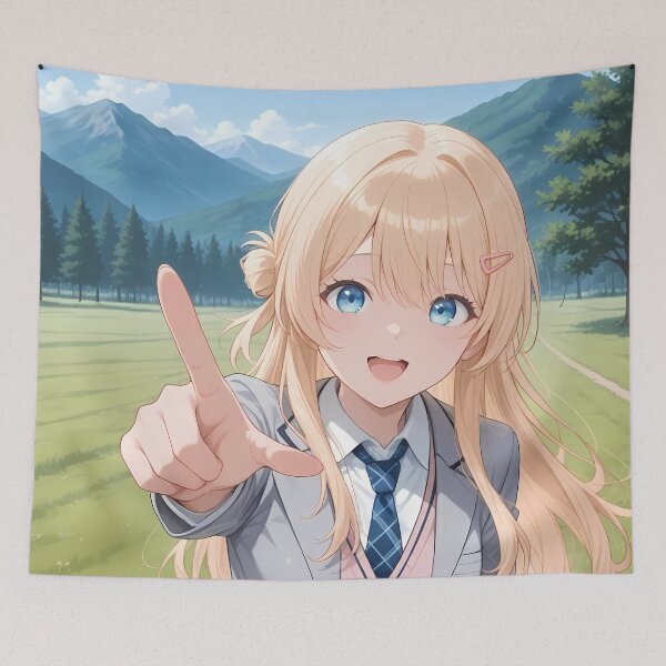 Item preview, Yuu Amami Second Prettiest Girl Kura Nika Mountain School Smile designed and sold by PMartistStudio.