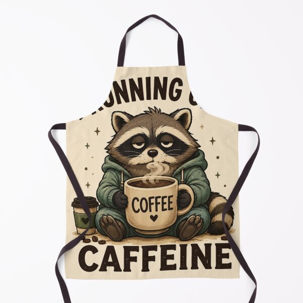 Item preview, Running on Caffeine Sleepy Raccoon designed and sold by S06PMarketing.