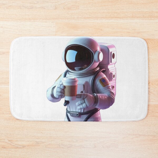 Item preview, Cute astronaut holding coffee cup designed and sold by kidoramagic.
