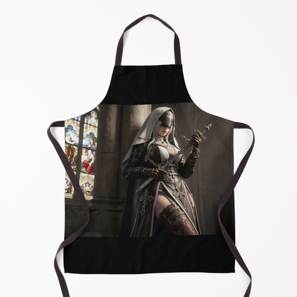 Item preview, Dark Nun Blindfolded Artistic Gothic Portrait designed and sold by GalleryBrisArt.