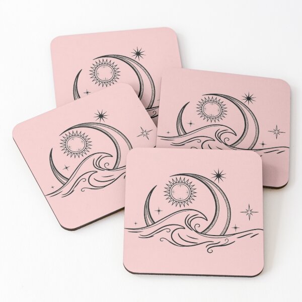 Item preview, Celestial Wave and Sun Minimalist Line Art designed and sold by MysticVargas.