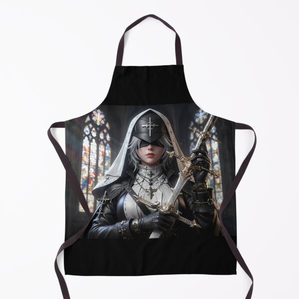 Item preview, Dark Nun Blindfolded Artistic Gothic Portrait designed and sold by GalleryBrisArt.