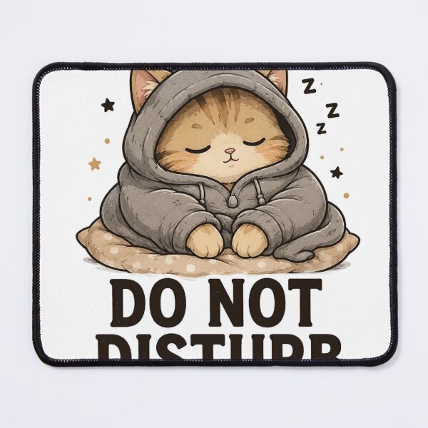 Item preview, Do Not Disturb Sleepy Cat designed and sold by S06PMarketing.