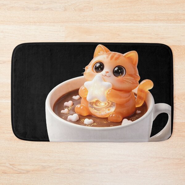 Item preview, Emerald Cat - Cozy Starry Cocoa: The Marshmallow Hug Edition designed and sold by ABYSSLAB.