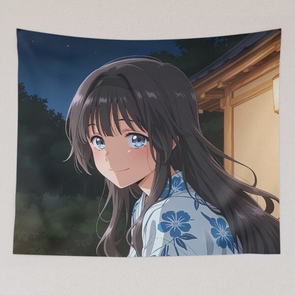 Item preview, Kaoruko Waguri Fragrant Flower Festival Yukata Night designed and sold by PMartistStudio.