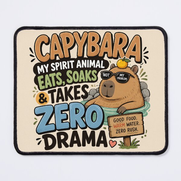 Item preview, Relaxing Capybara Spirit Animal  designed and sold by Weirdwildco69.