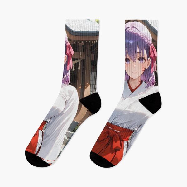 Aperçu de l'œuvre Sakura Matou Fate Stay Night Shrine Grace Aura Violette Douce créée et vendue par PMartistStudio.