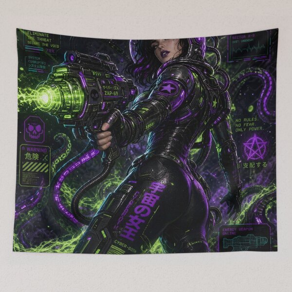 Item preview, Void Queen Cyberpunk Mission Alert designed and sold by castillomiami.