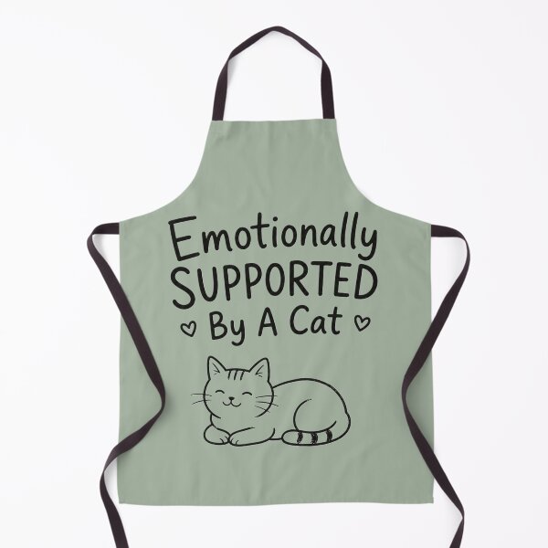 Item preview, Emotionally Supported By A Cat | Cute Cat Lover Design designed and sold by alchemist1636 .