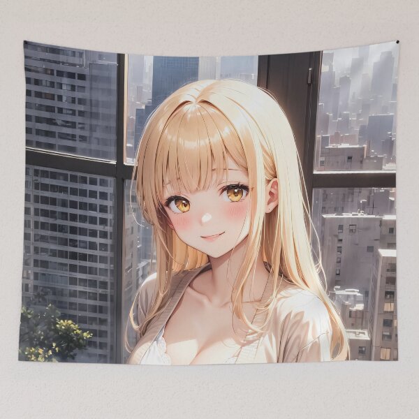 Item preview, Mahiru Shiina Angel Next Door City Window Smile designed and sold by PMartistStudio.