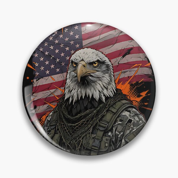 Item preview, Eagle American Flag | Veteran Warrior Eagle designed and sold by IronDissident.