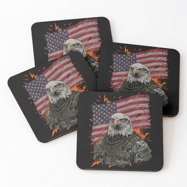 Item preview, Eagle American Flag | Veteran Warrior Eagle designed and sold by IronDissident.