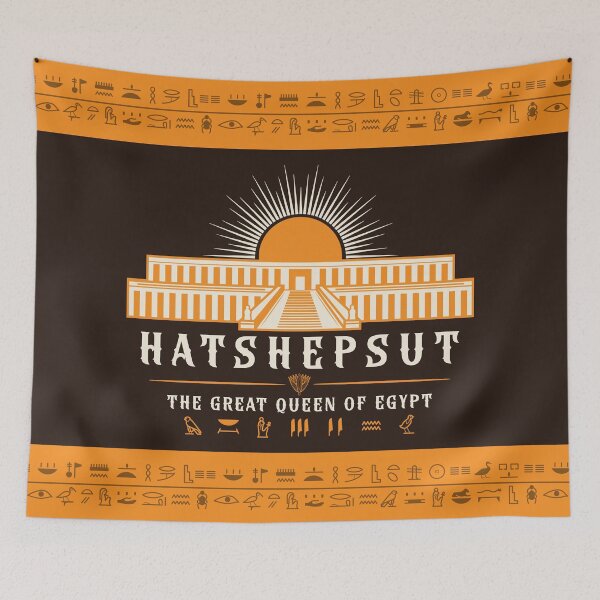 Item preview, Hatshepsut Great Queen Egypt Temple Sun Vintage Hieroglyphics designed and sold by DaVinciFeather.