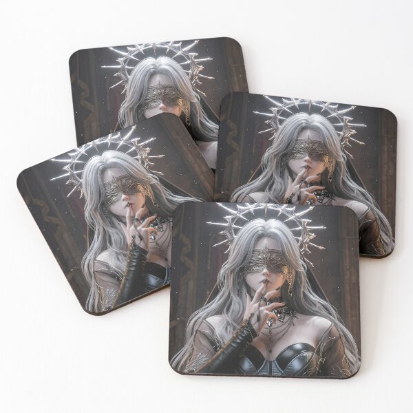 Item preview, Dark Nun Blindfolded Artistic Gothic Portrait designed and sold by GalleryBrisArt.