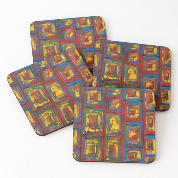 Item preview, Chromatic Windows – Textured Abstract Composition designed and sold by Ingorgia Studio.