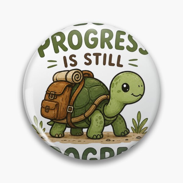 Item preview, Slow Progress Is Still Progress Turtle designed and sold by S06PMarketing.