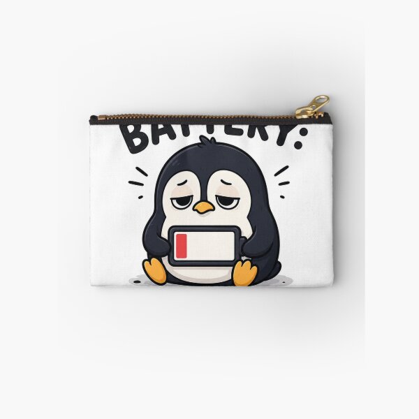 Item preview, Social Battery 2% Tired Penguin designed and sold by S06PMarketing.
