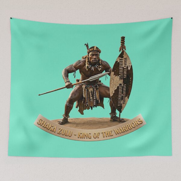 Item preview, Shaka Zulu King of the Warriors African History Art designed and sold by Utopian-Magic.