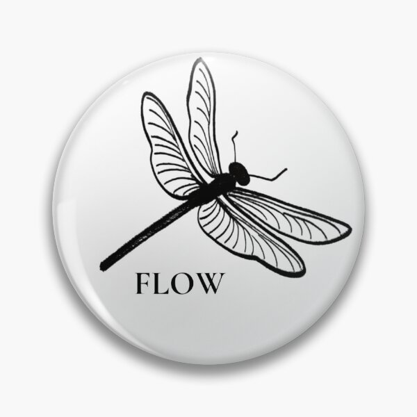 Item preview, Flow — Minimalist Dragonfly Design designed and sold by SparkAndFreee.