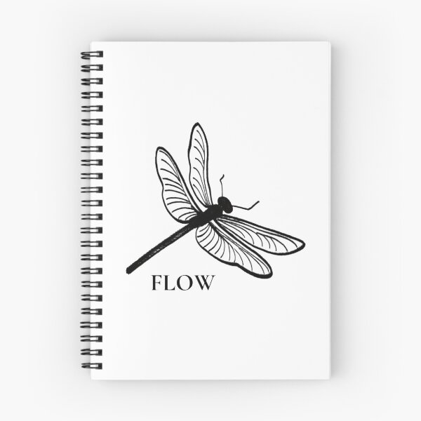 Item preview, Flow — Minimalist Dragonfly Design designed and sold by SparkAndFreee.