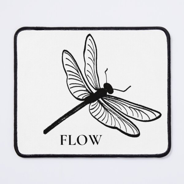 Item preview, Flow — Minimalist Dragonfly Design designed and sold by SparkAndFreee.