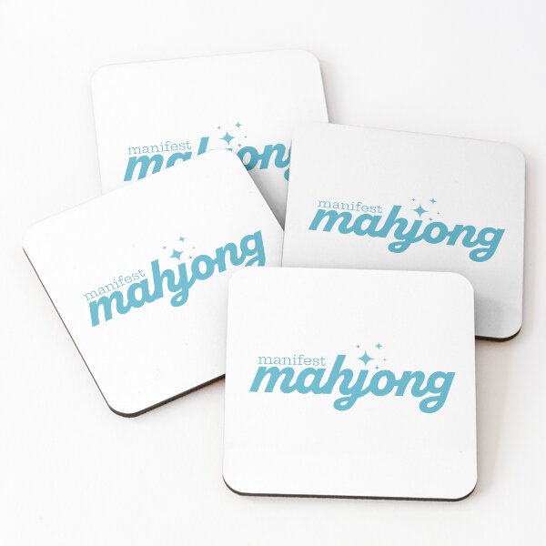Item preview, Manifest Mahjong - blue designed and sold by vickeyweiss.