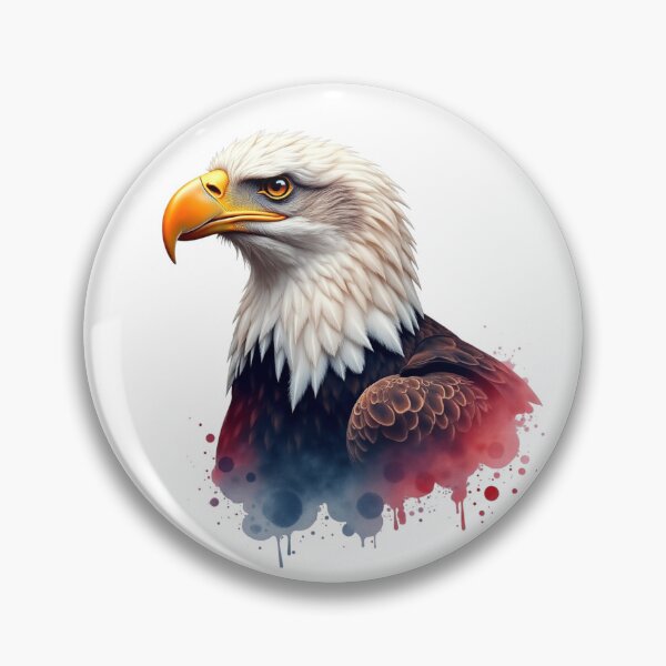Item preview, Patriotic Bald Eagle Watercolor Art USA 250th Anniversary designed and sold by VeloraCrafts.