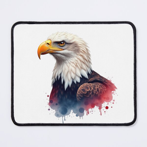 Item preview, Patriotic Bald Eagle Watercolor Art USA 250th Anniversary designed and sold by VeloraCrafts.