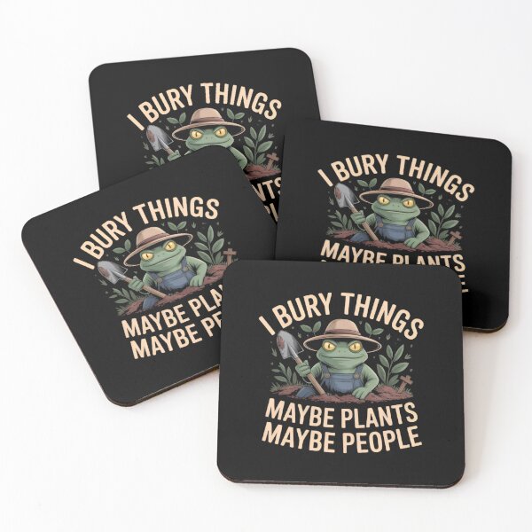 Item preview, I Bury Things Maybe Plants Maybe People Funny Frog Gardener designed and sold by Zizo-DR44.