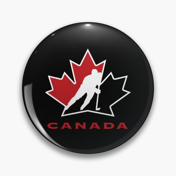 Item preview, Ice Hockey Player Silhouette Within Large Red Maple Leaf designed and sold by nonattoo.