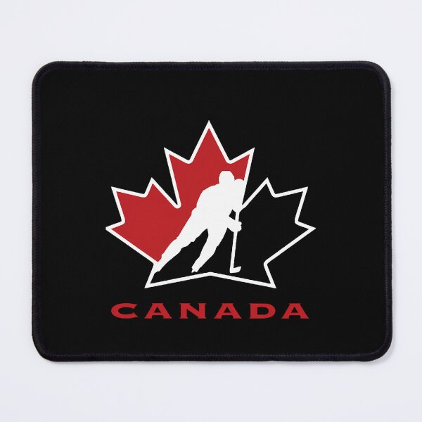 Item preview, Ice Hockey Player Silhouette Within Large Red Maple Leaf designed and sold by nonattoo.