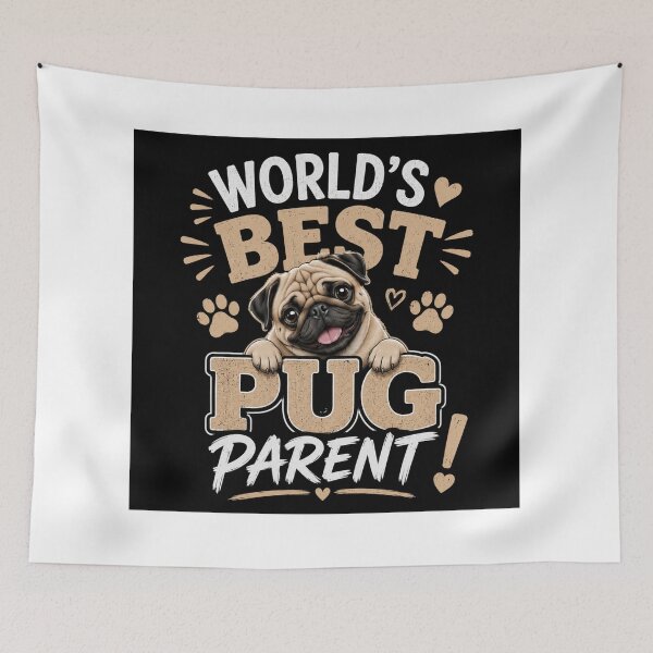 Item preview, World’s best Pug Parent  designed and sold by Resilient Roots Customs Oakland.